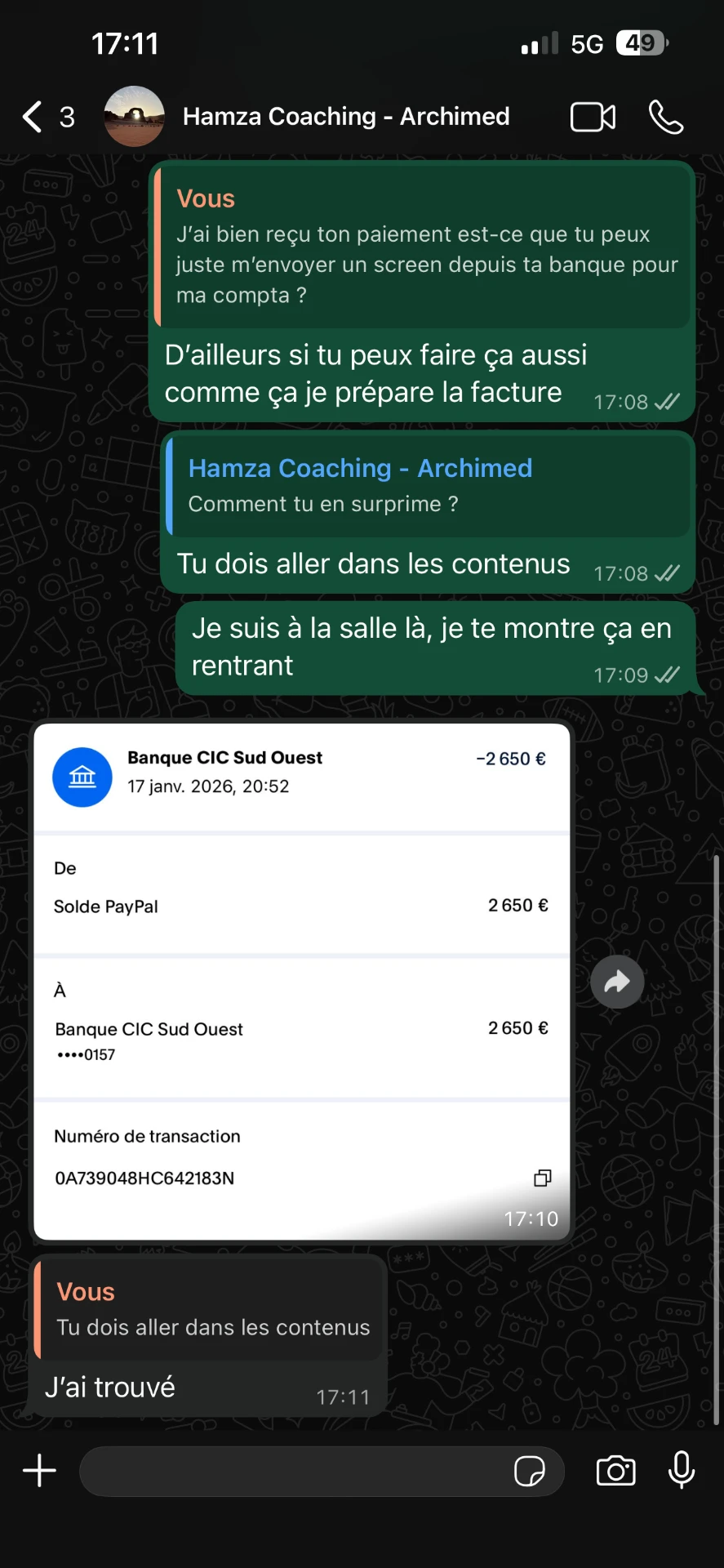 Résultat client 3