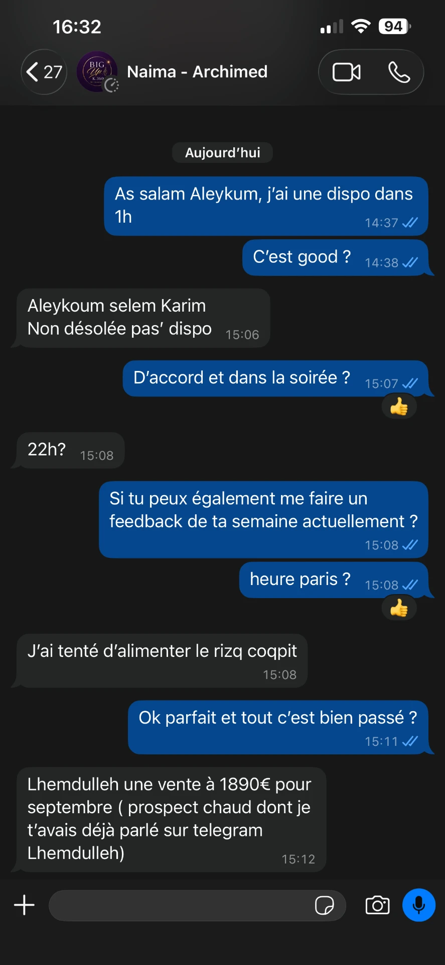 Résultat client 5
