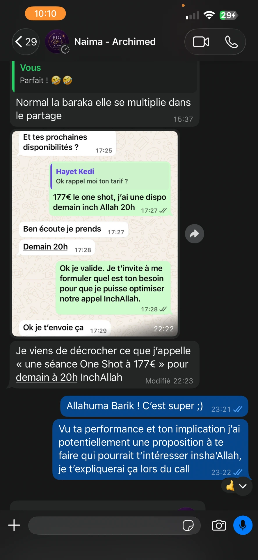 Résultat client 6