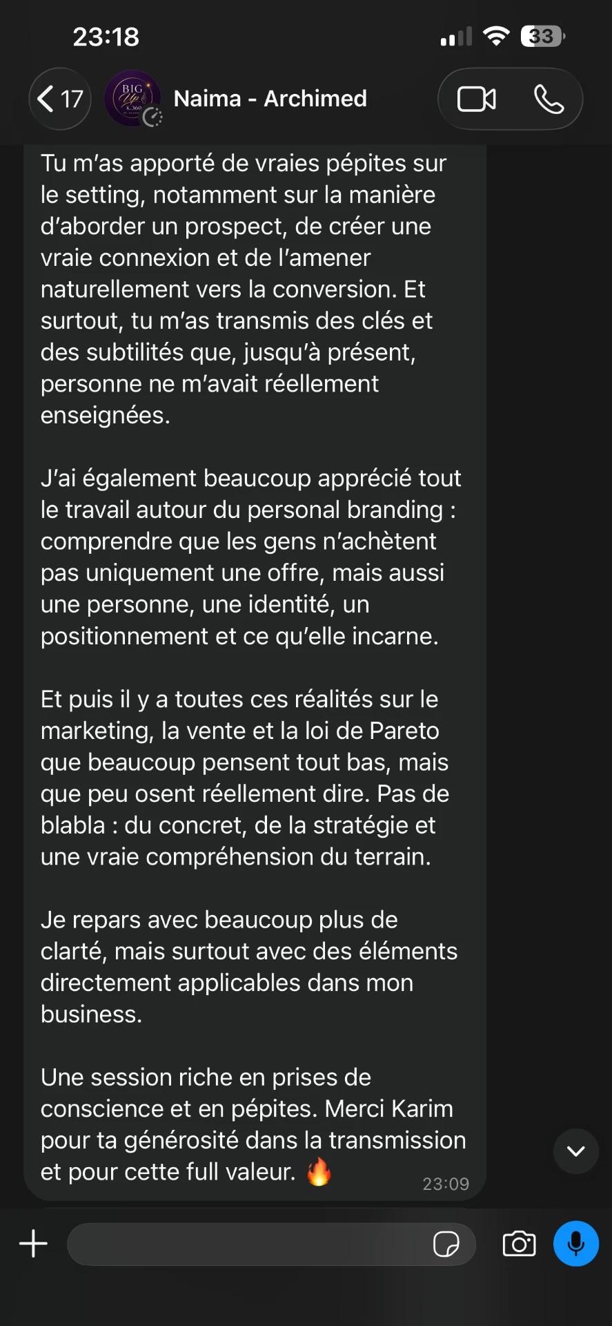 Résultat client 9